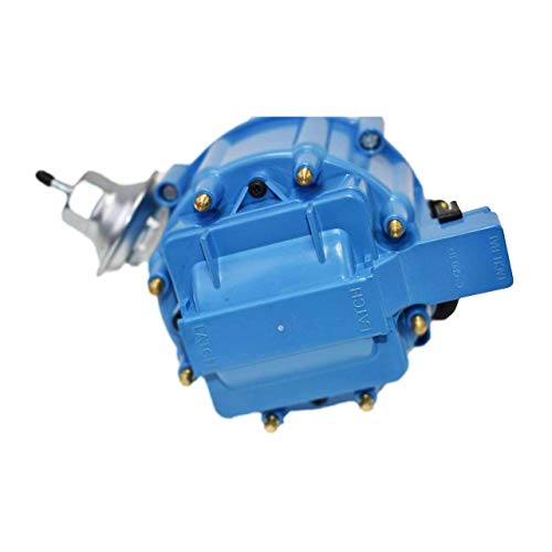 A-Team Performance - HEI Complete Distributor 65K-Volt Coil, 8 Cylinders - Compatible with BBF Big Block Ford 351C 351M 400M 429 460 - One Wire Installation Blue Cap - Image 4