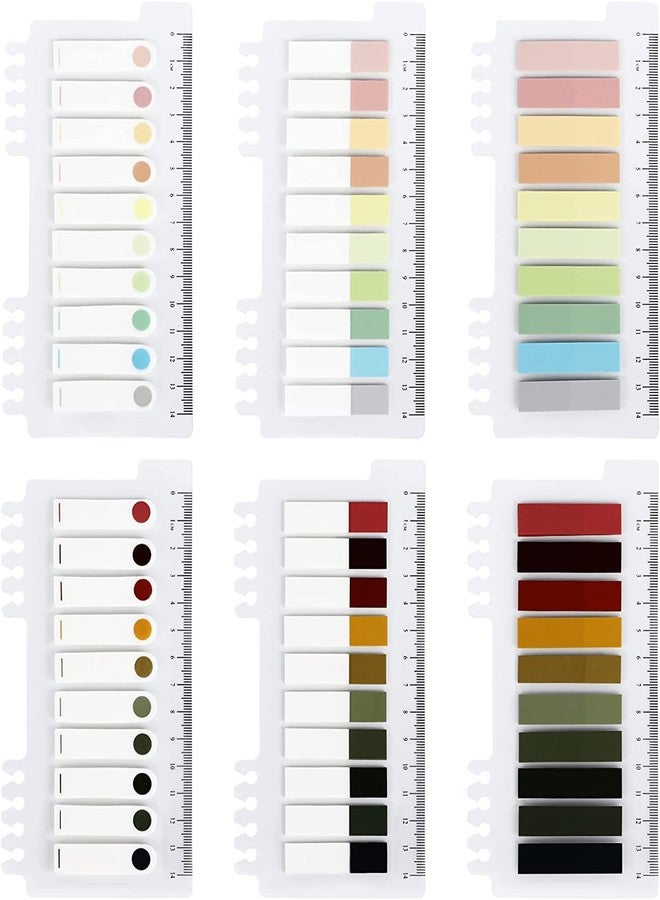 إمبرينت علامات موراندي اللاصقة من إمبرينت | مجموعة من 6 قطع، 60 لونًا مختلفًا من ألوان موراندي قابلة للكتابة | علامات فهرسة شريطية، علامات صفحات، ملصقات للقراءة، وضع علامات، تصنيف الملفات | 1200 قطعة | جميع الألوان هادئة - Image 1