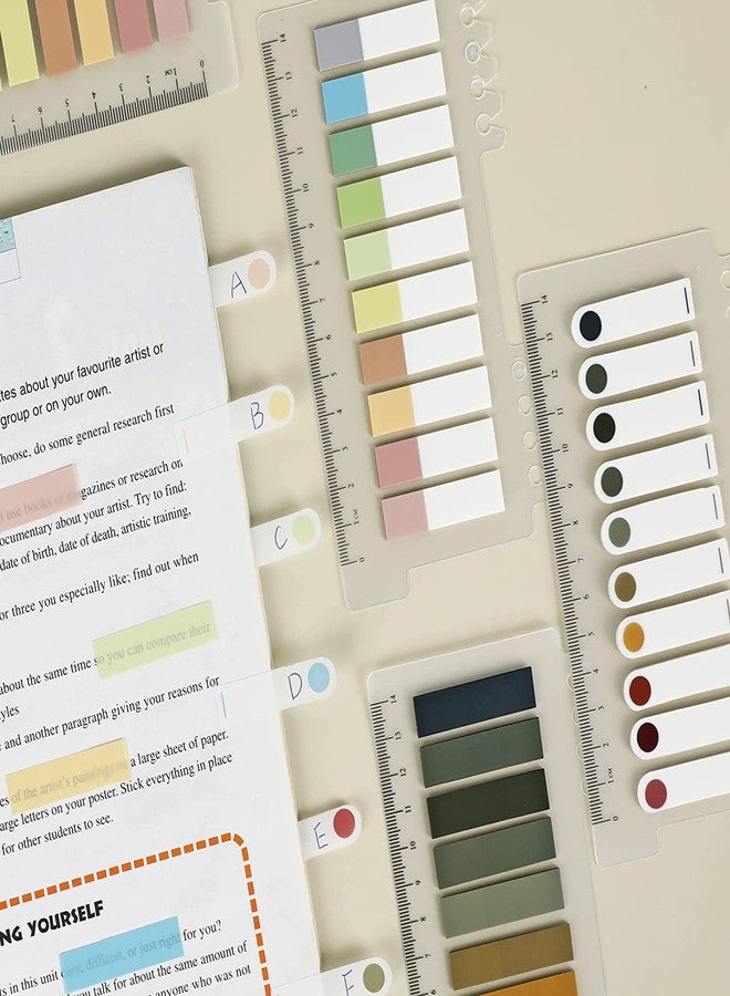 إمبرينت علامات موراندي اللاصقة من إمبرينت | مجموعة من 6 قطع، 60 لونًا مختلفًا من ألوان موراندي قابلة للكتابة | علامات فهرسة شريطية، علامات صفحات، ملصقات للقراءة، وضع علامات، تصنيف الملفات | 1200 قطعة | جميع الألوان هادئة - Image 2