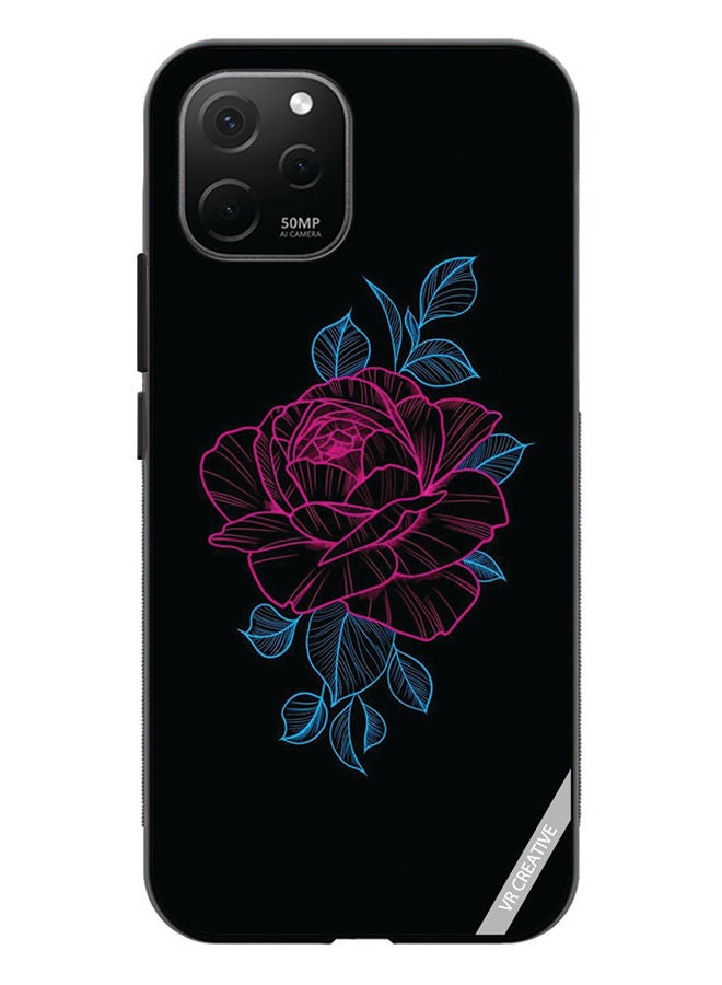 VR CREATIVE Protective Case Cover For Huawei Nova Y61 Rose Design Multicolour - Image 1