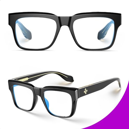 VISOONE TR90 Square Blue Light Blocking Glasses Fashion Computer Eyewear for Women and Men RANDI - Image 3