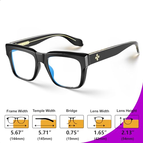 VISOONE TR90 Square Blue Light Blocking Glasses Fashion Computer Eyewear for Women and Men RANDI - Image 5