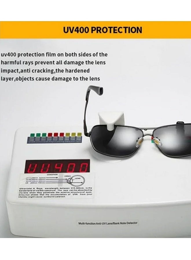 نظارات وصندوق هدايا مجموعة، أرسل للناس هدية جيدة! هذه النظارات الشمسية عالية الجودة UV400 بإطار معدني وPC توفر لك تجربة ارتداء مثالية - Image 5