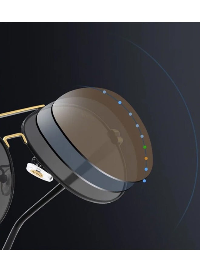 نظارات وصندوق هدايا مجموعة، أرسل للناس هدية جيدة! هذه النظارات الشمسية عالية الجودة UV400 بإطار معدني وPC توفر لك تجربة ارتداء مثالية - Image 3