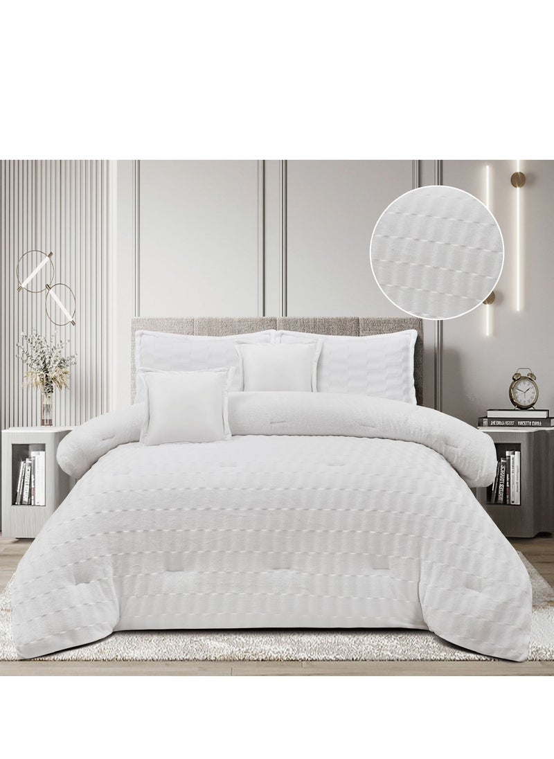 MingLi - A winter comforter set made of luxurious velvet and fur to give you a feeling of warmth and comfort, size 230*250 cm. - Image 1
