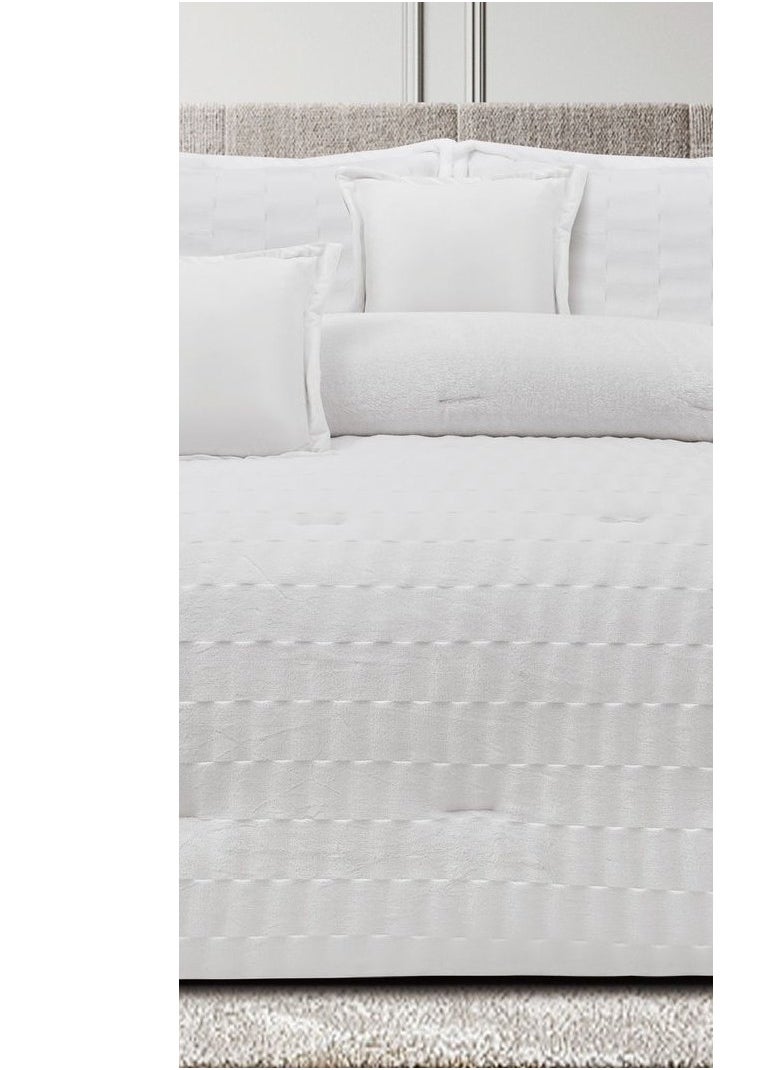 MingLi - A winter comforter set made of luxurious velvet and fur to give you a feeling of warmth and comfort, size 230*250 cm. - Image 1