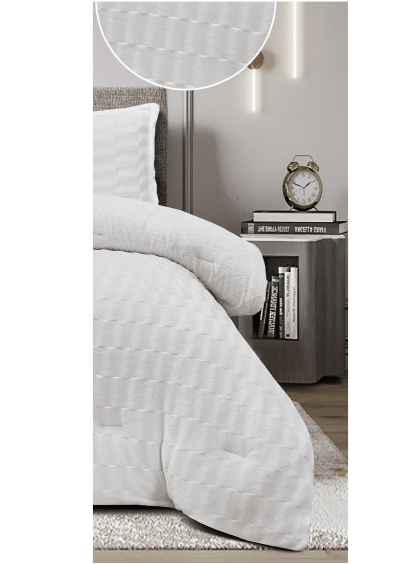 MingLi - A winter comforter set made of luxurious velvet and fur to give you a feeling of warmth and comfort, size 230*250 cm. - Image 1