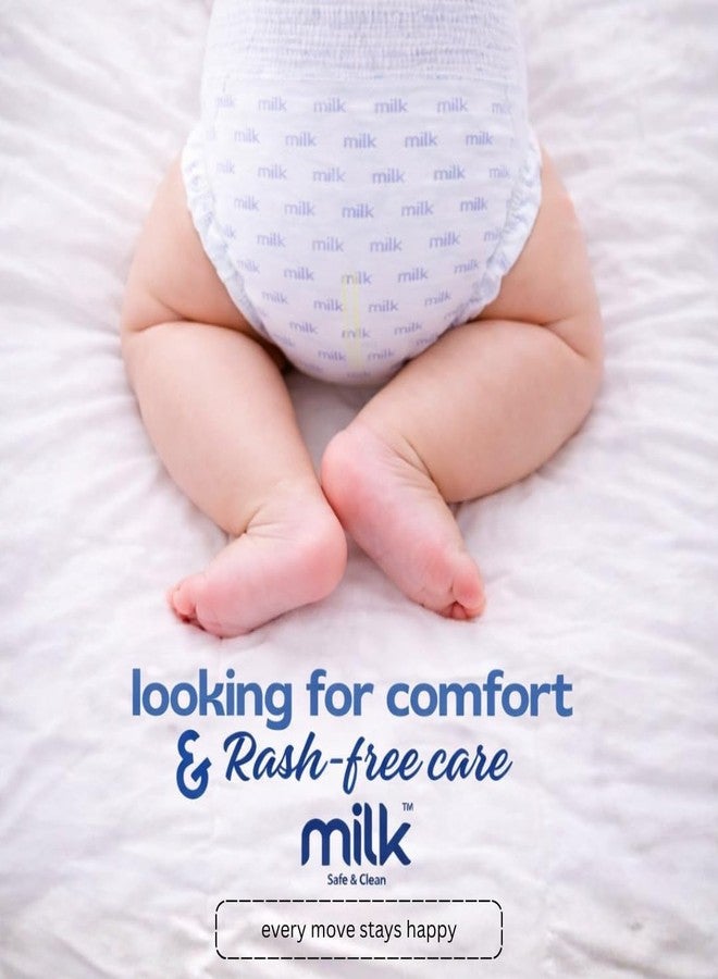 Milk Diaper Milk Baby Diaper Yoga Pants Size M, 42 Count, 6-11 kg, Rash Protection, Leak-Proof, Ultra Soft Pull-Up Pants for Babies - Image 5