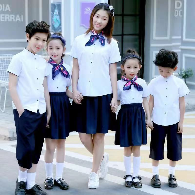 Dark Blue Children'S Shorts Summer Thin Boys And Girls Casual 7-Point Pants Pupil Khaki School Uniform Shorts - Image 5