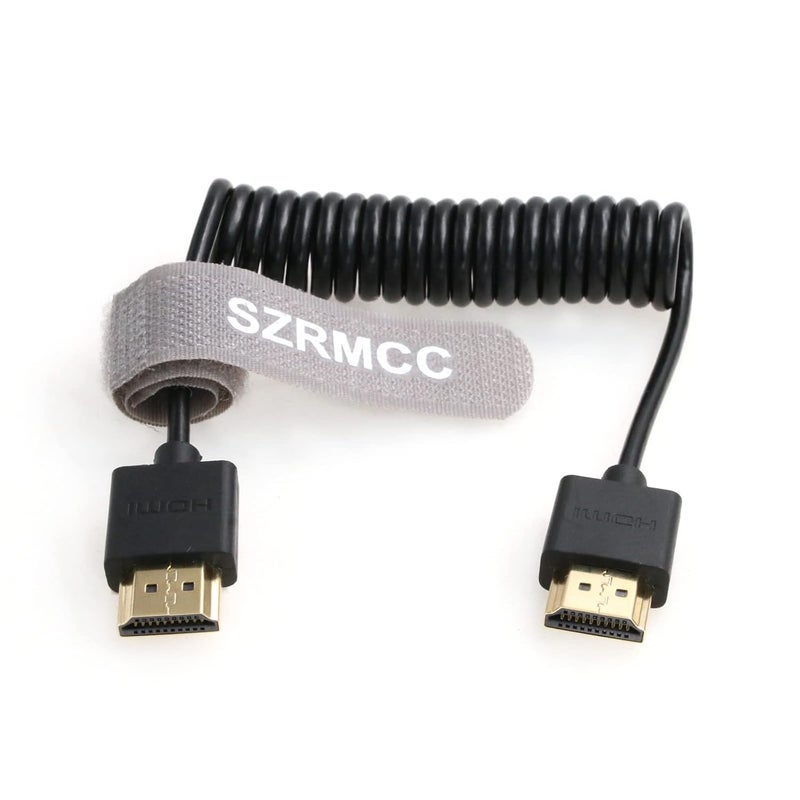 اس زد ار ام سي سي كابل 8K HDMI 2.1 HDMI إلى HDMI ذكر ملفوف عالي السرعة ناعم للكاميرات Sony Canon DSLR ATOMOS Portkeys - Image 1