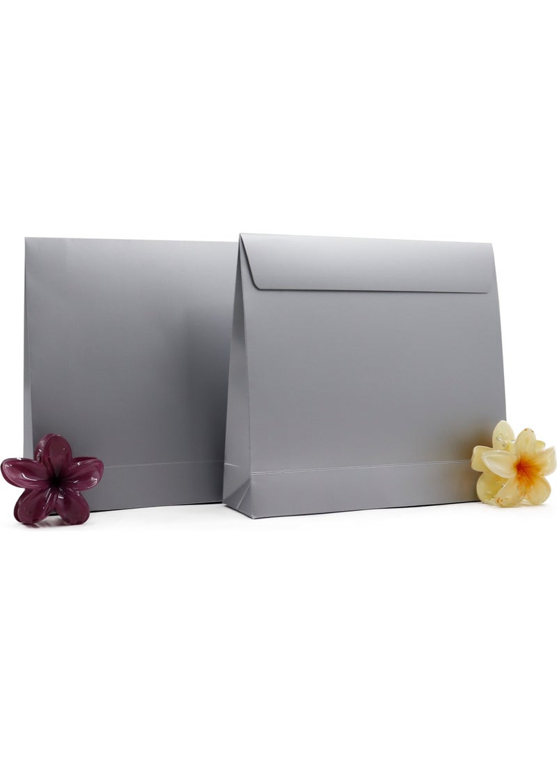 Repro Design Premium Silver 25 x 23 x 7 cm 2 Gift Envelopes with Tape, Gift Wrap, Gift Bag  - Image 1