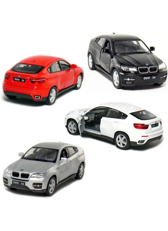 Kinsmart Bmw X6 5" 1:38 Scale Die Cast Metal Model W/ Pullback Action Setof4  - Image 1