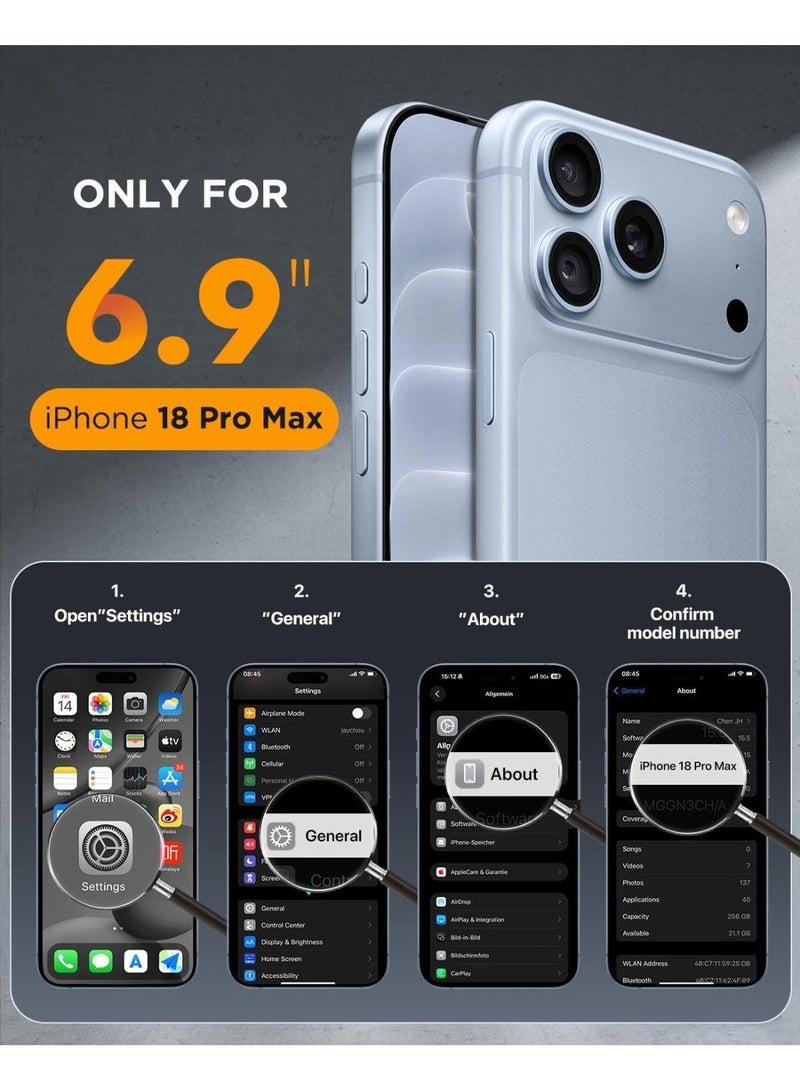 ميجوفاست جراب شفاف MagSafe لهاتف iPhone 18 Pro Max مقاوم للاصفرار - Image 5