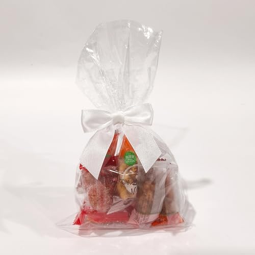 AKLVBL 2.5" White Satin Ribbon Twist Tie Bows for Gift Wrapping - 30 Counts - Image 2