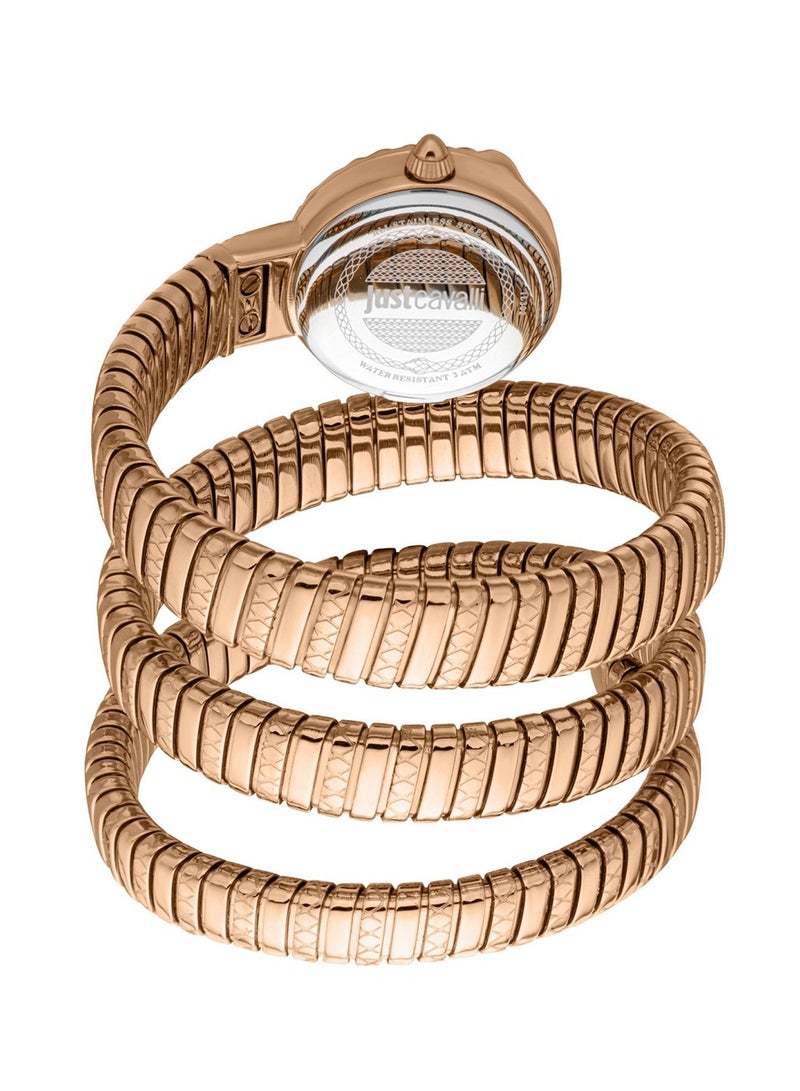 Just Cavalli ساعة نسائية ساحرة بمينا دائرية باللون الزيتوني JC1L302M0045 - Image 2