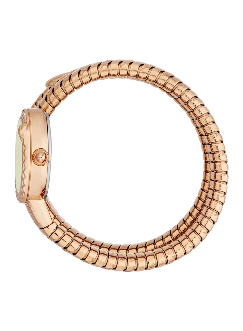 Just Cavalli ساعة نسائية ساحرة بمينا دائرية باللون الزيتوني JC1L302M0045 - Image 3