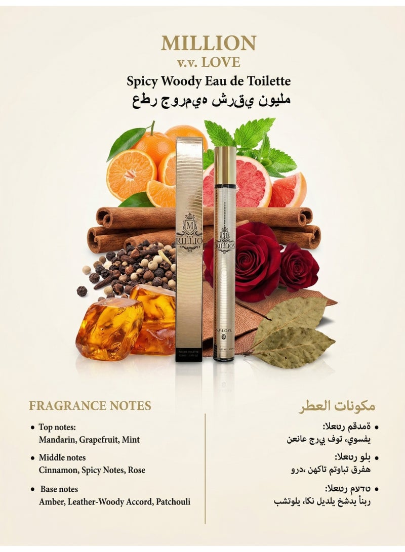 V.V. LOVE TRILLION/Spicy Woody Perfume/35ML - Image 5
