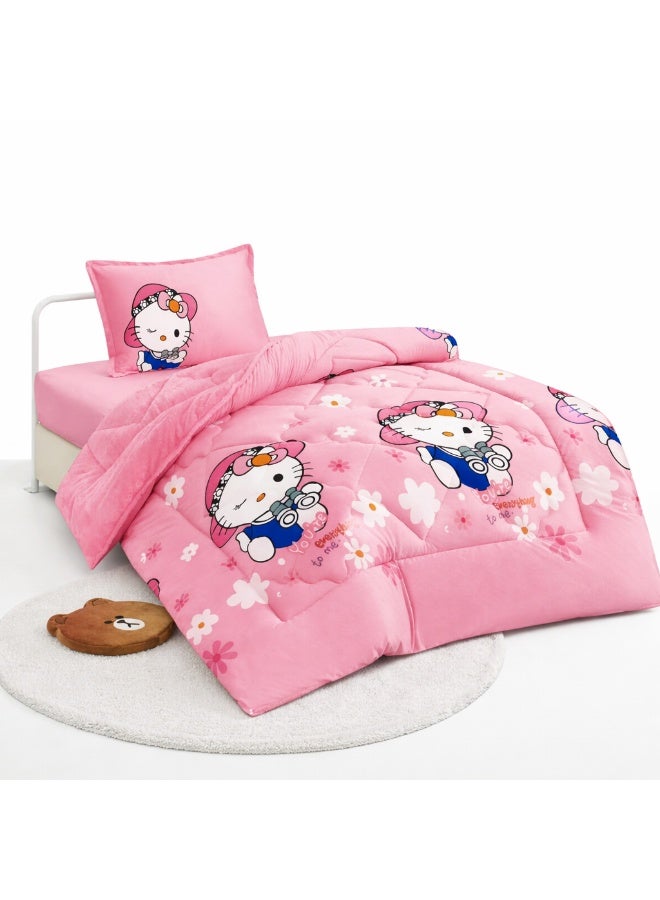 مينجلي مفرش سرير أطفال 3 قطع وجهين فرو ومخمل – ناعم ودافئ – مقاس 170×220 سم - Image 4