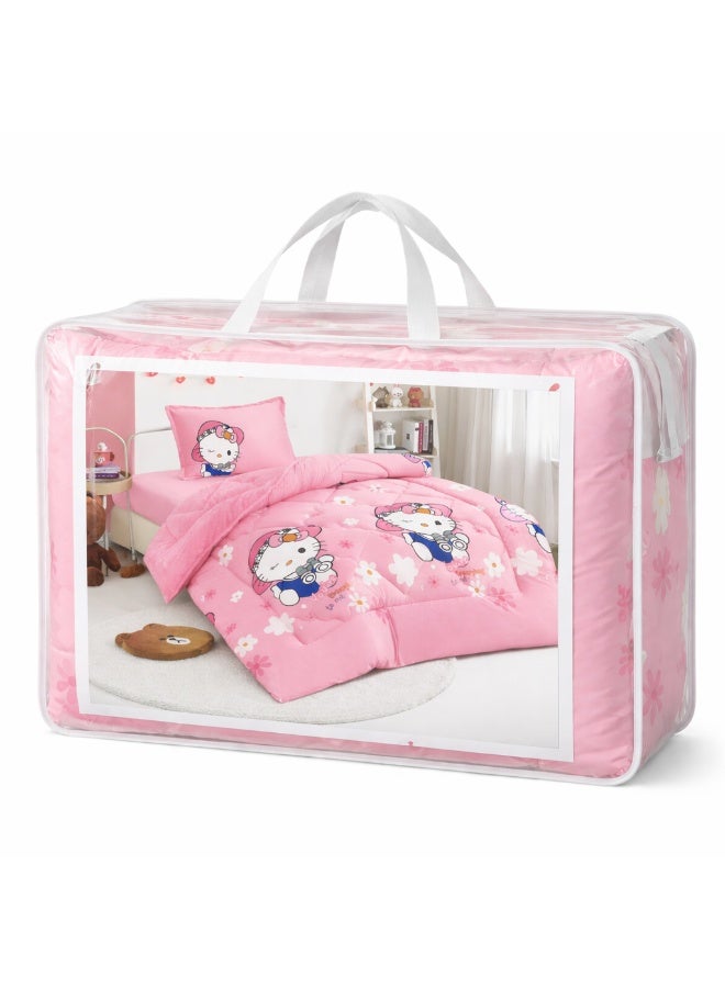 مينجلي مفرش سرير أطفال 3 قطع وجهين فرو ومخمل – ناعم ودافئ – مقاس 170×220 سم - Image 5