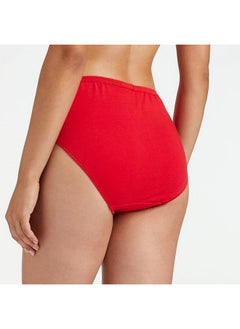 Van Heusen Van Heusen Women Hipster Panty - 100% Super Combed Cotton - Pack Of 3 - Anti Bacterial, No Marks Waistband, Moisture Wicking, Full Coverage, Multicolor, Medium  - Image 3