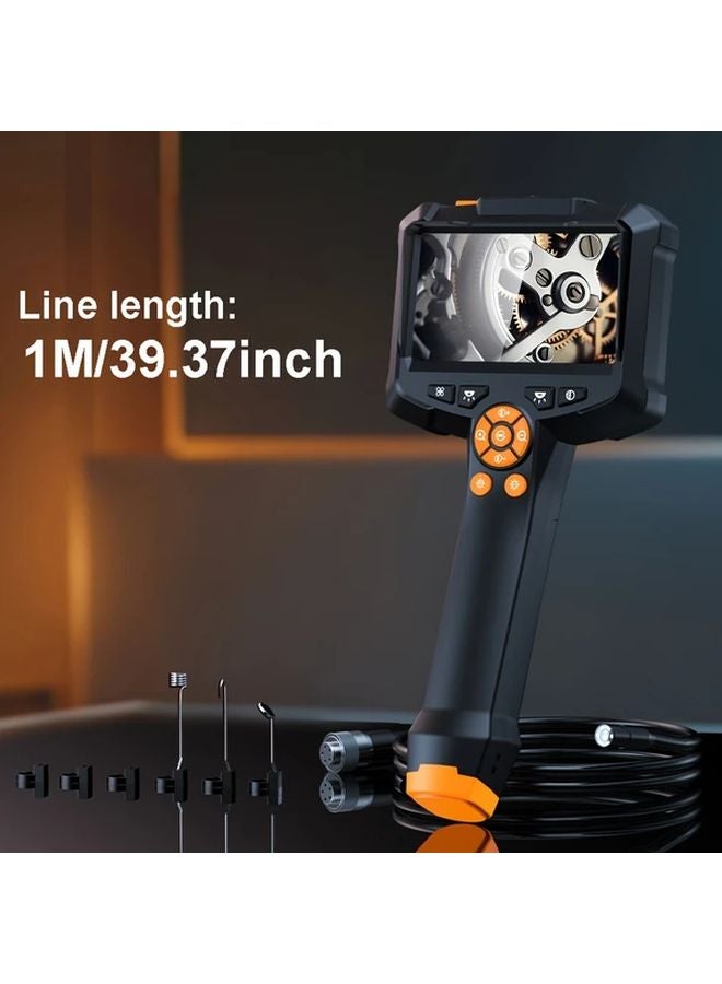 4 3 Inch Display Endoscope Camera 8 LED Lights 1080P HD Pipe Inspection Tool 1M - Image 1