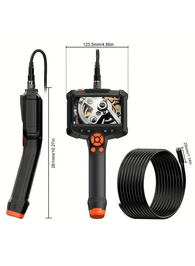 4 3 Inch Display Endoscope Camera 8 LED Lights 1080P HD Pipe Inspection Tool 1M - Image 3