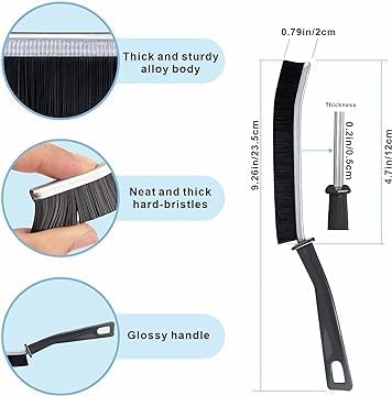 JIOLIVE Mini Gap Cleaning Brush, Hard Bristle Crevice Cleaning Brush Tool for Household Use, Multifunctional Dead Corner Cleaning Brush for Tiles, Bathroom, Kitchen, Toilet (2 Pcs) - Image 4