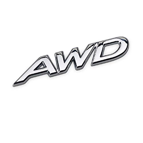 شعار ديسيكار 3D معدني AWD ملصق جانبي لبوابة السيارة شارة كروم