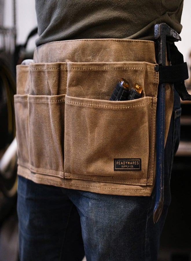 Readywares Waxed Canvas Waist Tool Apron/Waist Utility Apron/Carpenter Waist Apron - Image 3