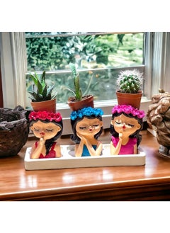 Taşdevri Life Tasdevri Life Succulent Girls 3 Piece Flowerpot Set 2  - Image 1
