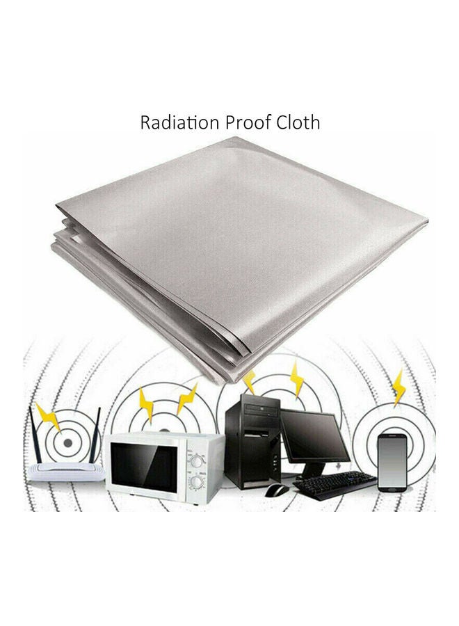 Anti Radiation Antimagnetic RFID Shielding Lining Cloth Silver 100 x 110cm - Image 2