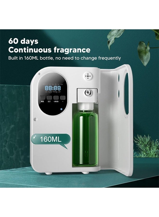 Hihonor Smart Aromatherapy Diffuser, Waterless Essential Oil Diffuser with Nebulizing Diffusion System, Portable Scent Diffuser with USB Rechargeable for Large Room, Home, Office, Spa, Detachable Design (160ML)  - Image 4