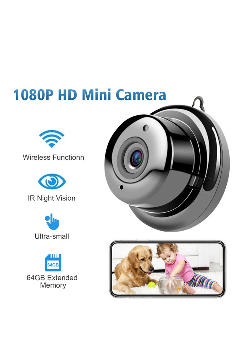 Generic - 1080P WiFi Camera, Video Cam Camcorder, 150° Wide Angle, 64GB Extended Memory - Image 1