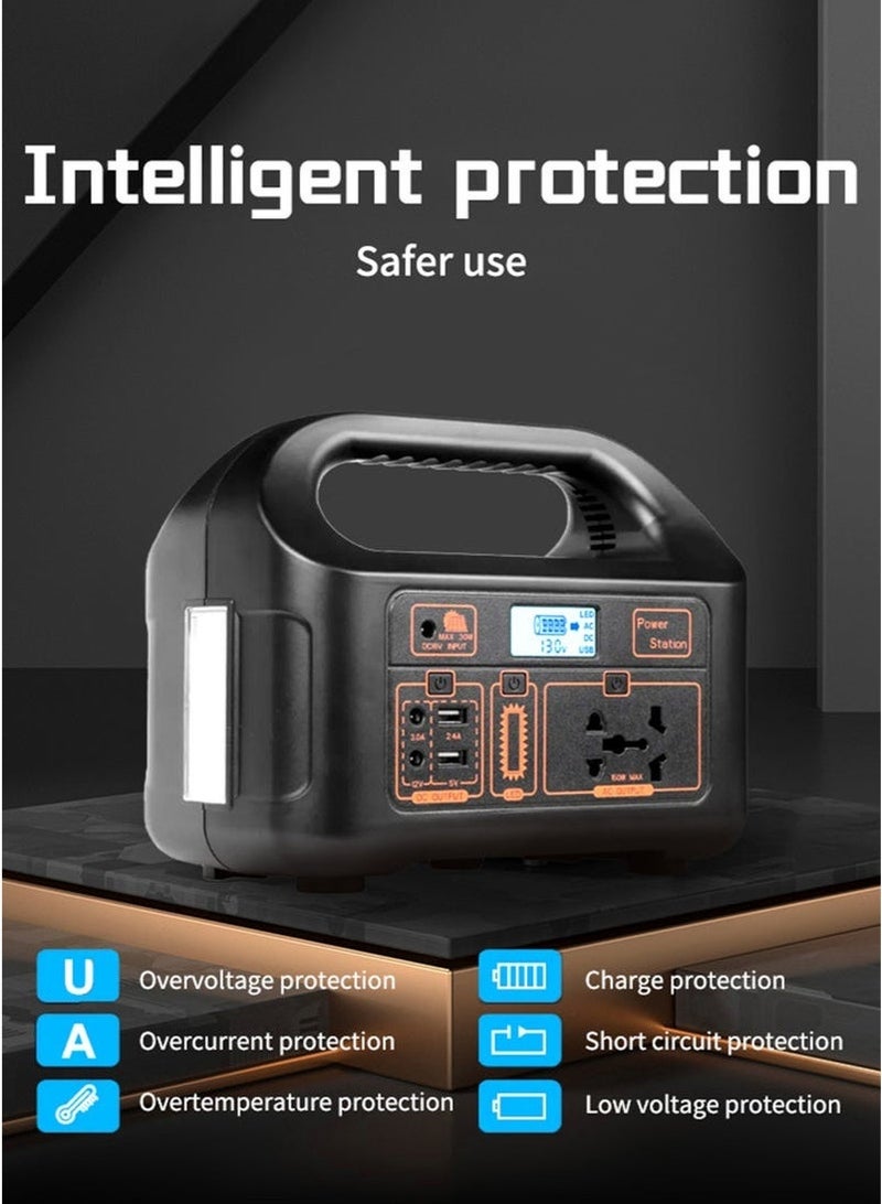 شو وو محطة طاقة محمولة، مولد طاقة شمسية 220 فولت 150 واط 122 واط ساعة 12 أمبير/ساعة، مزود بمقابس بمواصفات متنوعة، وبطارية شمسية، وموجة جيبية معدلة، للاستخدام في التخييم في الهواء الطلق (عربات التخييم/الشاحنات)، وحالات الطوارئ. - Image 2