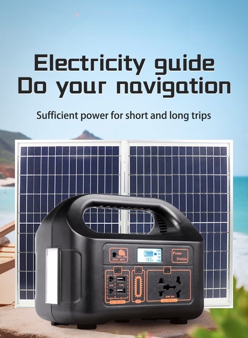 شو وو محطة طاقة محمولة، مولد طاقة شمسية 220 فولت 150 واط 122 واط ساعة 12 أمبير/ساعة، مزود بمقابس بمواصفات متنوعة، وبطارية شمسية، وموجة جيبية معدلة، للاستخدام في التخييم في الهواء الطلق (عربات التخييم/الشاحنات)، وحالات الطوارئ. - Image 3