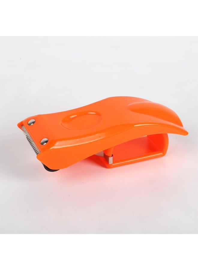 Tango Office Metal Tape Dispenser With Plastic Base And Tape Cutter (for 48mm Tape Width), Stainless Steel Blade, Orange - Image 2