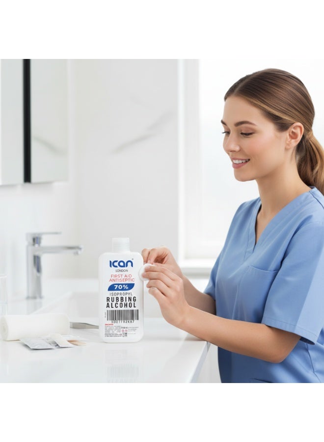 آي كان لندن إيكان لندن كحول إيزوبروبيل 70٪ إسعافات أولية مطهر ومطهر 100 مل - Image 3