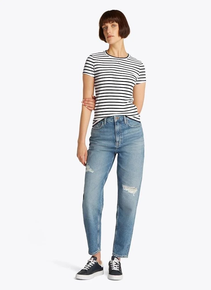 TOMMY JEANS Striped Crew Neck T-Shirt