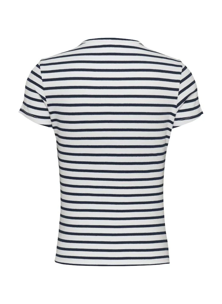 TOMMY JEANS Striped Crew Neck T-Shirt