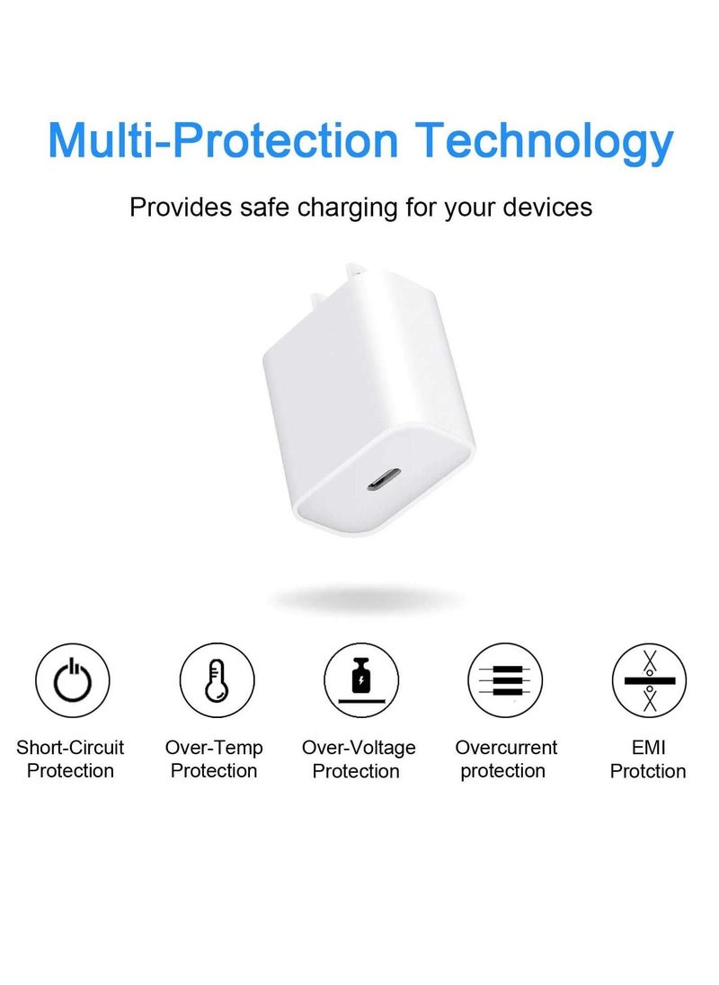 BGM 20W Fast iPhone Charger PD 3.0 USB C Charger Adapter with USB C Cable Compatible for iPhone Charger 13, 12, 11, Mini, X Series and Later (Charger)  - Image 4