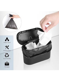 BuntyChiku BuntyChiku Car Trash Can with Lid Compact and Leakproof Auto Garbage Bin Multifunctional Car Trash Can with Lid Durable Waterproof and SpaceSaving 1 Pc  - Image 4