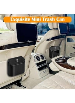 BuntyChiku BuntyChiku Car Trash Can with Lid Compact and Leakproof Auto Garbage Bin Multifunctional Car Trash Can with Lid Durable Waterproof and SpaceSaving 1 Pc  - Image 2