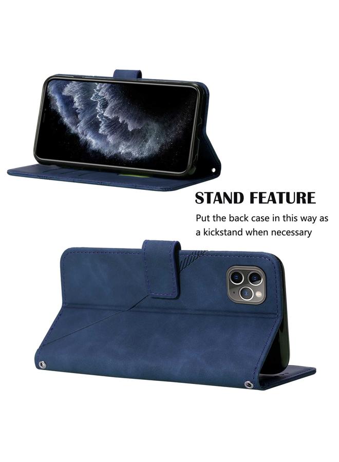 S-TOP Case For iPhone 11 Pro Max Crossbody 3D Embossed Flip Leather Phone Case - Image 5