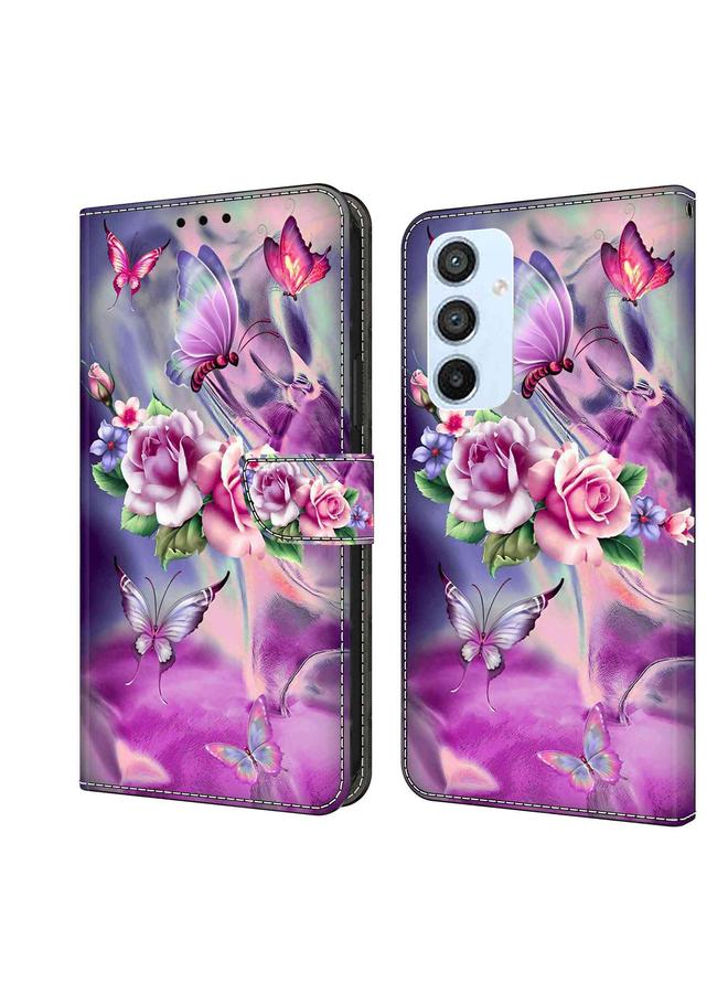 اس-توب جراب لهاتف Samsung Galaxy A54 5G جراب هاتف جلدي كريستالي ثلاثي الأبعاد مقاوم للصدمات - Image 1