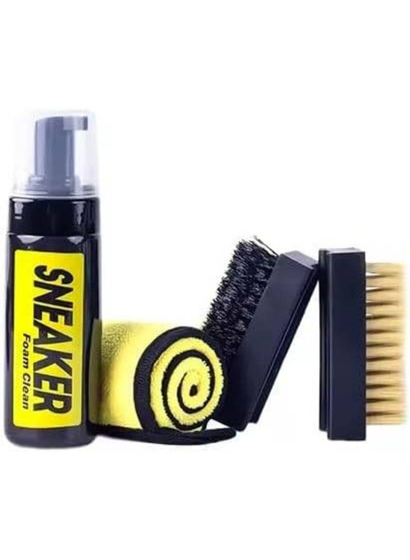 Complete Sneaker Care Kit – Fast Foam Cleaner – Dual All-Around Cleaning Brushes – Microfiber Towel – Ultimate Shoe Maintenance Solution - Image 5