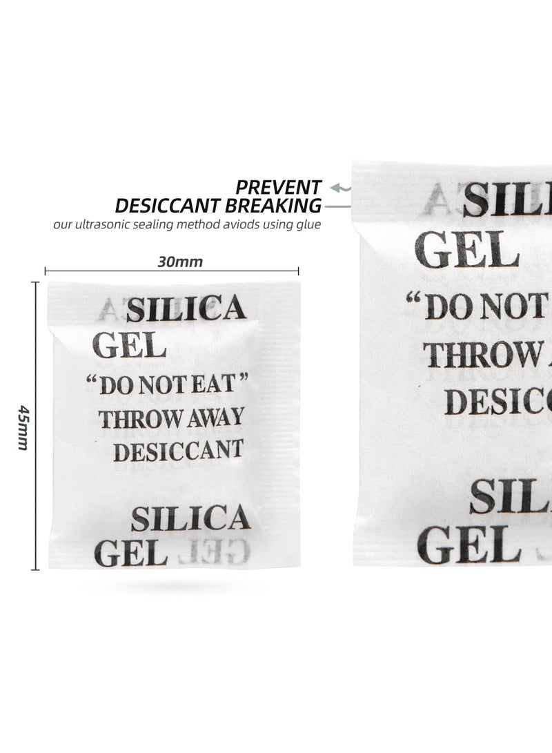 SYOSI SYOSI 200 Packs 3 Gram Desiccant Packets, Food Safe Silica Gel Desiccant Packets, Premium Moisture Absorbers for Food Storage, Desiccant Beads Packet for Moisture Storage Control - Image 4