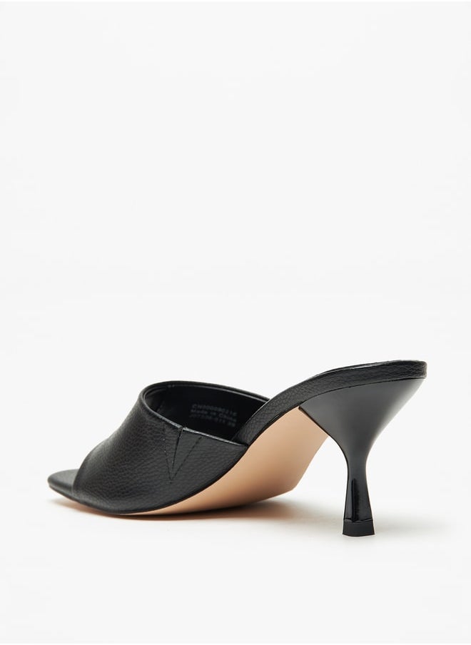 Celeste Women's Logo Accent Sandals with Kitten Heels  - Image 3