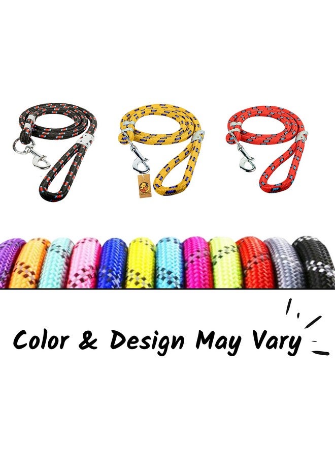 حبل تدريب الكلاب أثناء المشي - (مقود من النايلون - 18 مم) حبل تدريب للكلاب متوسطة إلى كبيرة الحجم مع خطاف (قد يختلف التصميم) - Image 2