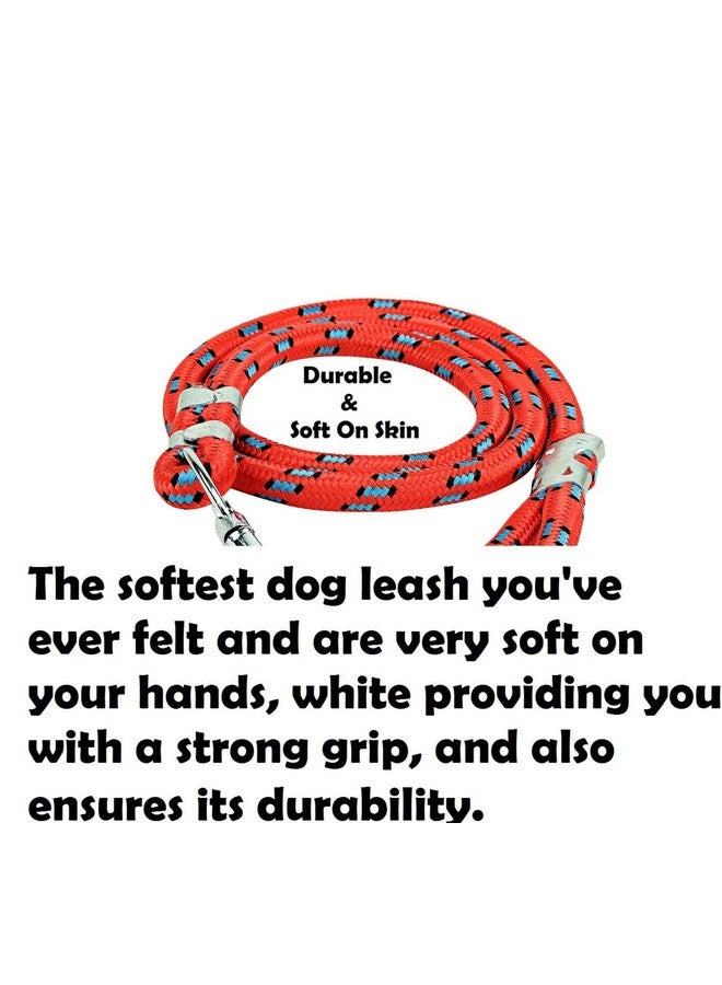 حبل تدريب الكلاب أثناء المشي - (مقود من النايلون - 18 مم) حبل تدريب للكلاب متوسطة إلى كبيرة الحجم مع خطاف (قد يختلف التصميم) - Image 5