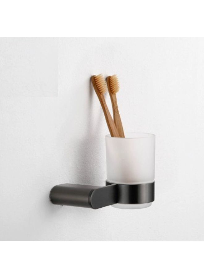 حامل فرشاة الأسنان من الفولاذ المقاوم للصدأ SUS304 يُثبت على الحائط باللون الرمادي - Image 1